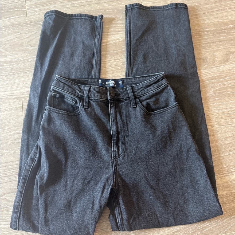 hollister black denim jeans